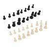 Chess Pieces Only PP Replacement Chessmen Figurine Pieces 75mm Height King for Party Camping Relaxing