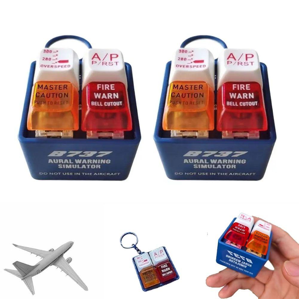 Pass The Time Pilot Keychain Airplane Emergency Alert Keychains  For Aviation Enthusiasts