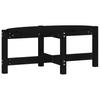 Vidaxl Stolik Kawowy, Czarny, 87X48X35 Cm, Lite Drewno Sosnowe