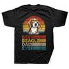 Funny 3 Beagle Moon Howling Beagle Head Dog Fathers Day Puppy T Shirt Men Cotton Tshirt Streetwear Short Sleeve Swimming Tshirt