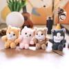 Cat Realistic Cute Plush Keychain With Ultra Soft Pp Cotton Bag Gift Charm