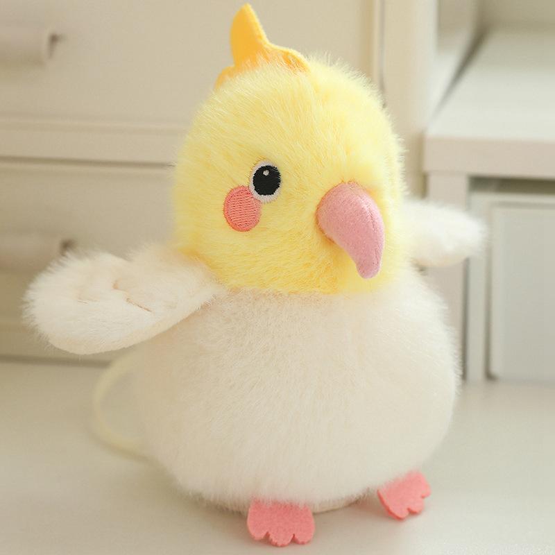 Simulation Shoulder Bird Plush Toy Doll Tit Parrot Doll Rag Doll For Children'S Birthday Gift