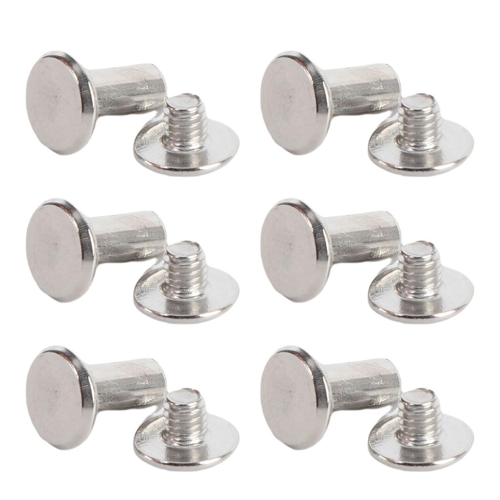 50 комплектов заклепок и винтов M4 5x9x9.5 мм из нержавеющей стали с плоской круглой головкой, набор заклепок-гвоздиков для крепления
