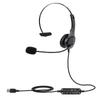 Single-sided Usb Corded Headset Call Center Monaural Headphone