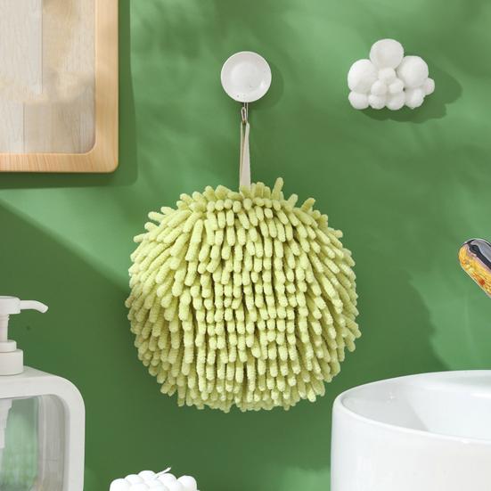 45663 шт. Полотенце для рук из шенилла с подвесным шнуром, хорошо впитывающее воду, компактное