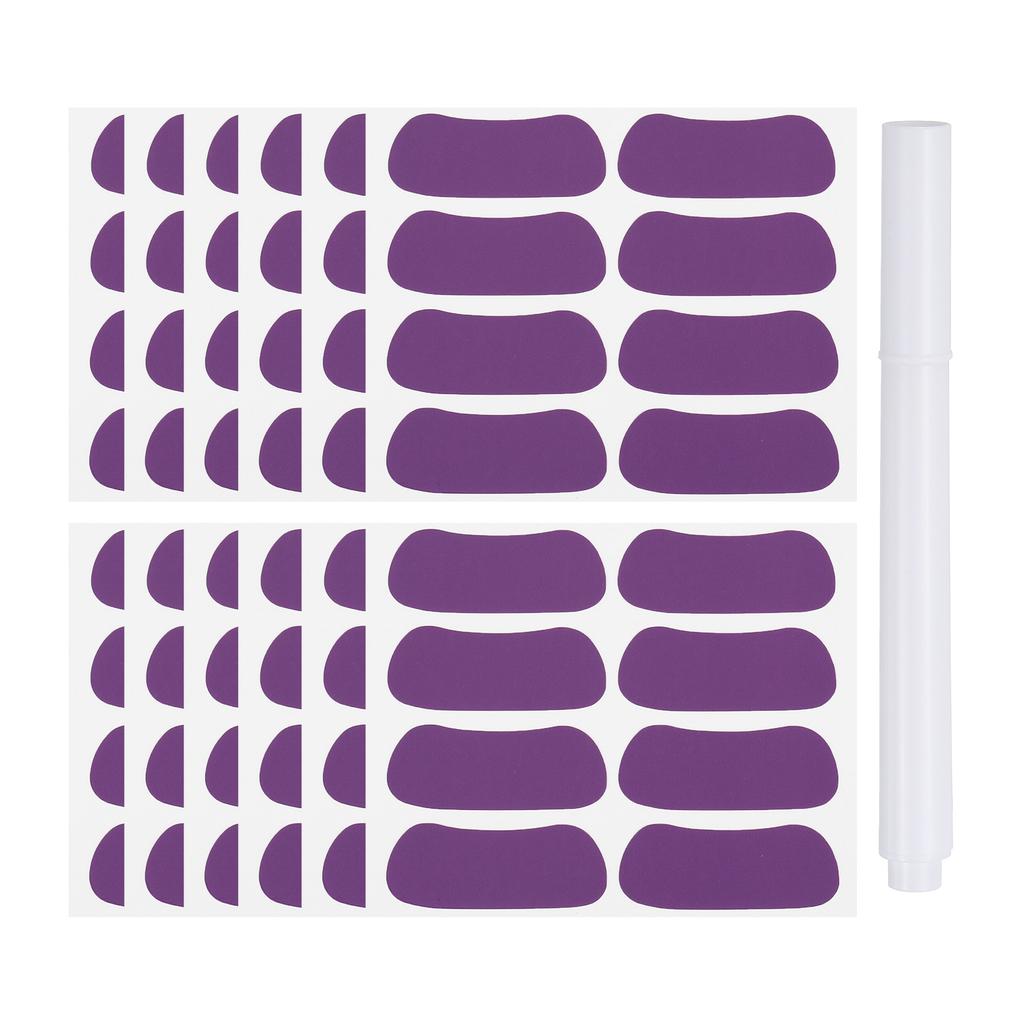 48-144Pairs Sports Eye Black Stickers Under Eye Black Strips Football Face Stickers Breathable Eyeblack Sticker with 1Pcs Pencil