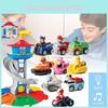 Watchtower Pull Back Vehicle Children Puzzle Toy Set Electric Lookout