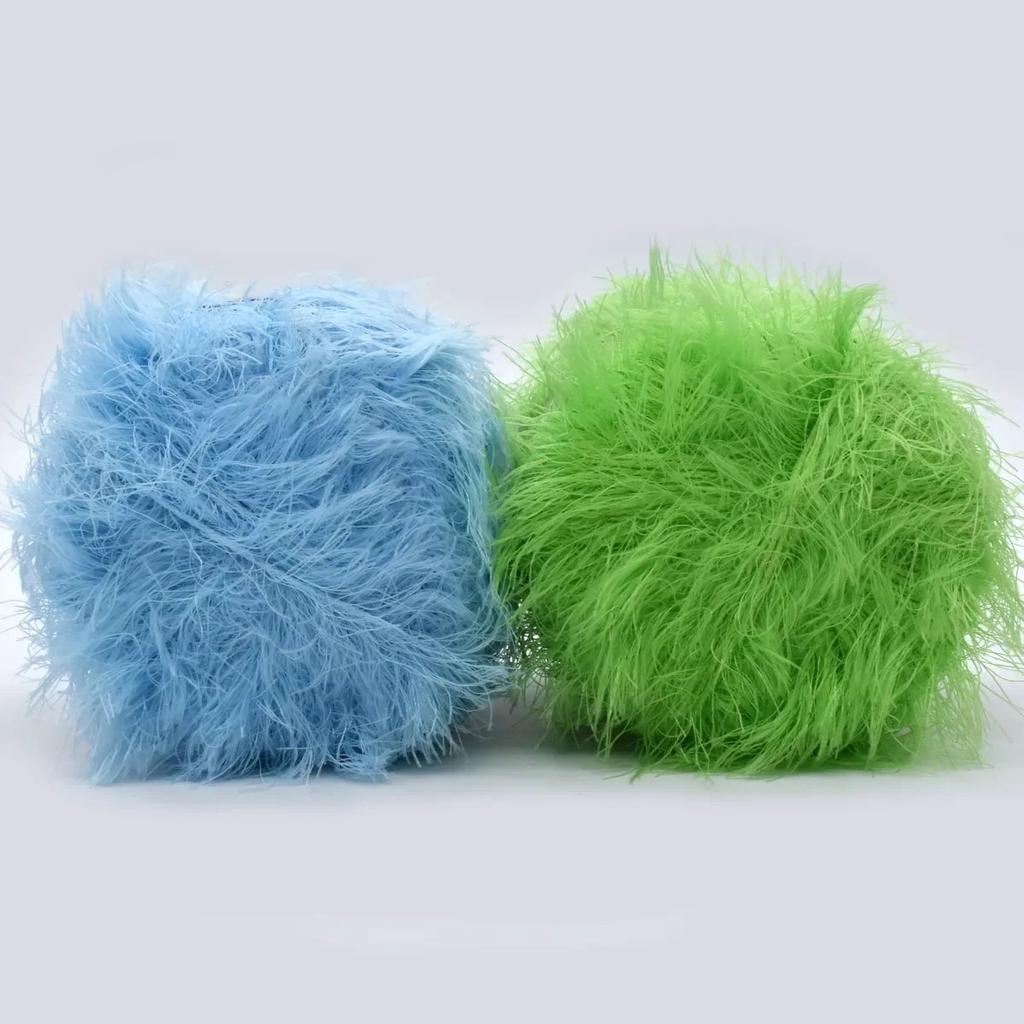 6 шт. 300 г/10,56 унц. Пряжа из норкового велюра Сверхмягкая плюшевая пряжа для вязания спицами и крючком Роскошная пряжа для рукоделия для пледов, шарфов Набор пушистой пряжи для рукоделияcx