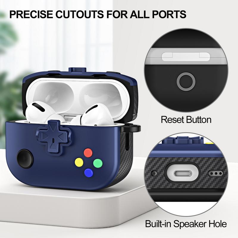 Чехол для AirPods 4-го поколения Pro 3 Мультяшный 3D Геймпад Чехол для наушников с брелком Чехол для Bluetooth-гарнитуры Зарядный кейс для наушников Для AirPods Pro 4 3 2