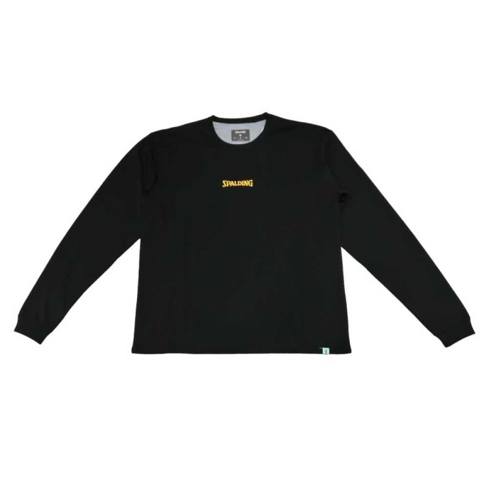 SPALDING Футболка с длинным рукавом и большим лицом Патрика Стара, черная, размер XS (SMT24145S)