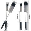 Coralpearl Bottle Cleaning Brush Long Handle Utility Bottle Cleaning Brush Bottle Washing Brush Small Wire Cleaner Bendable Skinny for Cleaning Narrow