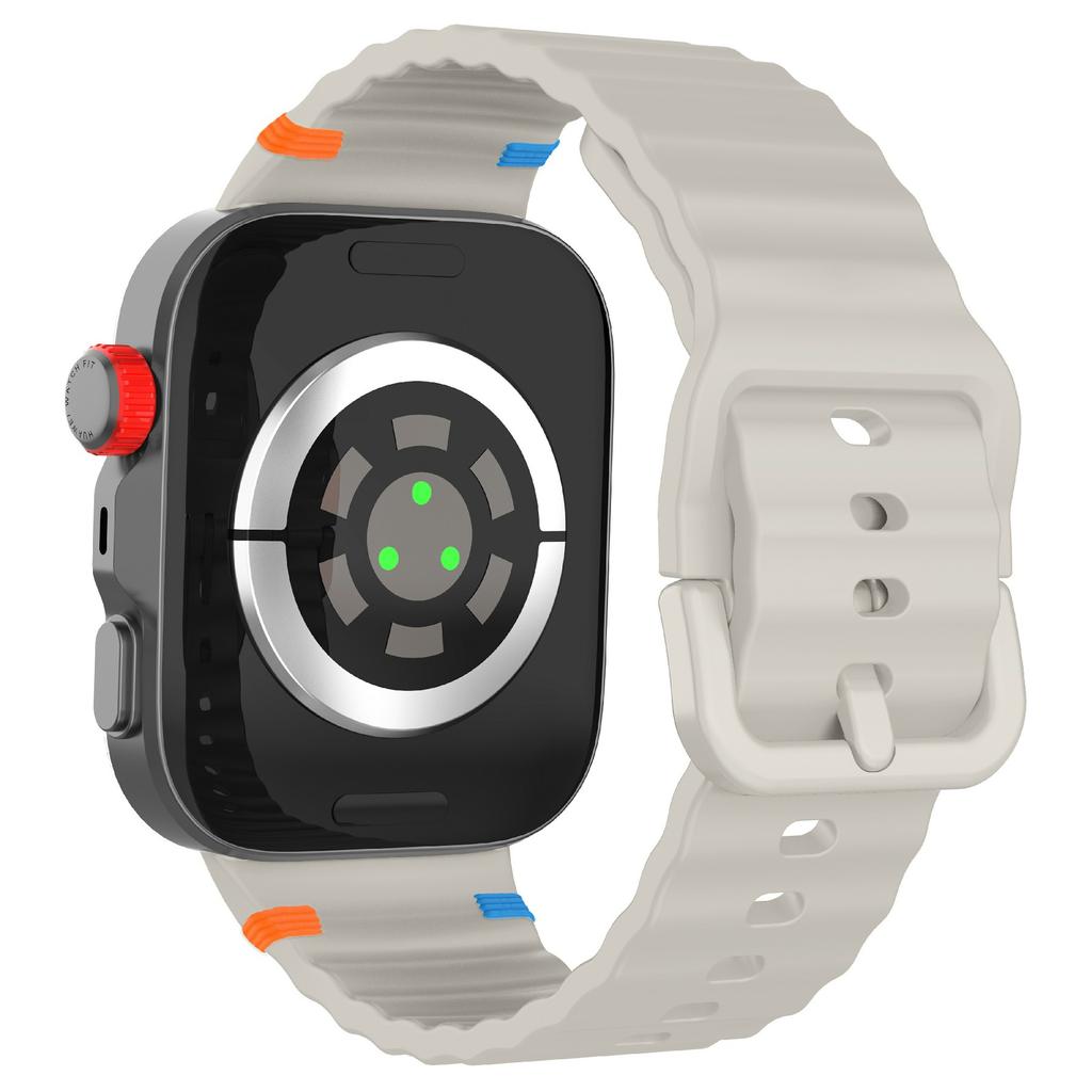 Silicone Watch Strap for Huawei Watch Fit 4 Pro/Fit 4/Fit 3 Wave Stitching Line Design Wrist Band