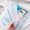 A4 Stationery Storage Bag Double-layer Mesh Zipper Bag Large Capacity Organizer Folders School Office Supplies Stationary Bag