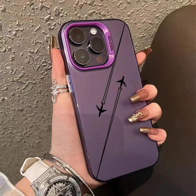 Вдохновленный путешествиями чехол с дизайном маршрута самолета для iPhone 15 14 13 12 11 Pro Max 7 8 Plus X XR XS Max 16ProMax Матовая твердая задняя крышка