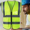 High Visibility Reflective Safety Vest Adjustable 2 Reflective Strip Security Vests Traffic Night Outdoor For Running Sports
