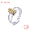 Классическое кольцо Lindon из стерлингового серебра 925 пробы с цирконом, женские ювелирные изделия, свадебный подарок для вечеринки
