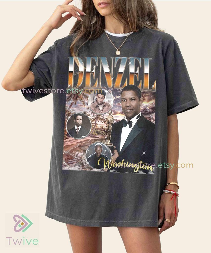 Vintage DENZEL WASHINGTON Shirt, Denzel Washington Homage Fan Tees, Denzel Washington Retro Shirt, Flight Glory, Denzel Washington Equalizer
