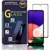 Screen Protector - VCOMP - Samsung Galaxy A22 5G - Tempered Glass - Black - Scratch-resistant