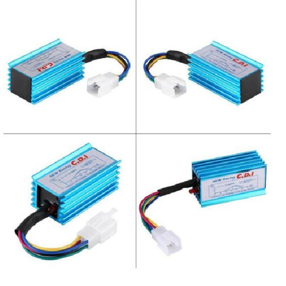 Motorcycle Bike CDI Box 5 Pin + Ignition Coil +Spark Plug For 50-160cc 4-stroke