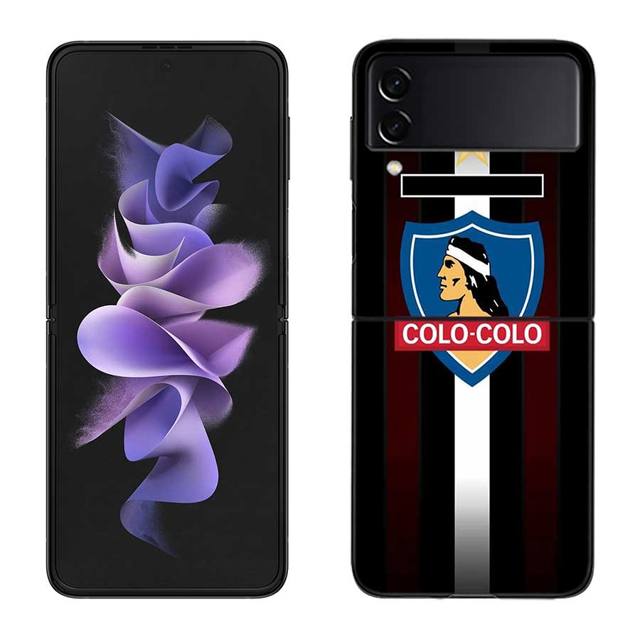 Клуб Сосиал И Депортиво Коло Чехол Для Телефона Для Samsung Z Flip 7 6 5G Galaxy Z Flip 5 4 3 Черный Жесткий Чехол Люксовый ПК Корпус Coq
