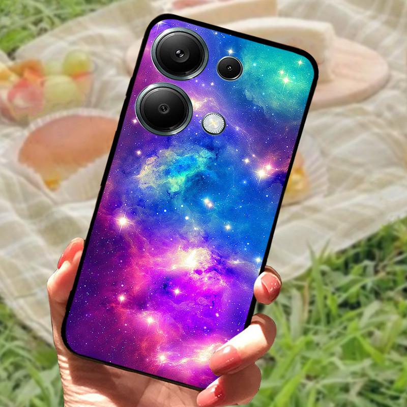 Чехол для Poco M6 Pro 4G Чехол Poco M6 4G Силиконовый Мягкий Мраморный Бампер Coque для Xiaomi Poco F6 Redmi Turbo 3 5G Защитные Fundas