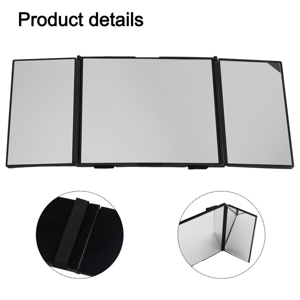 Compact Folding Mirror 3-Way Folding Mirror 360-Degree Mirror