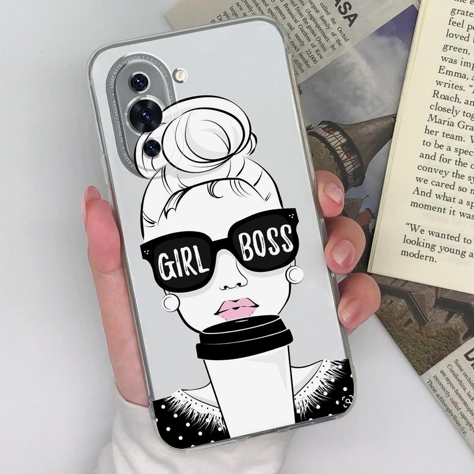 Для Huawei Nova 10 2 3 4 5 6 7 8 9 Pro SE Y70 90 чехол модный мягкий силиконовый чехол для мальчиков и девочек прозрачный матовый противоударный чехол для Huawei бампер