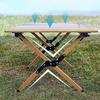 Портативный складной сворачивающийся туристический стол - Легкое хранение, Стенд для барбекю из углеродистой стали.