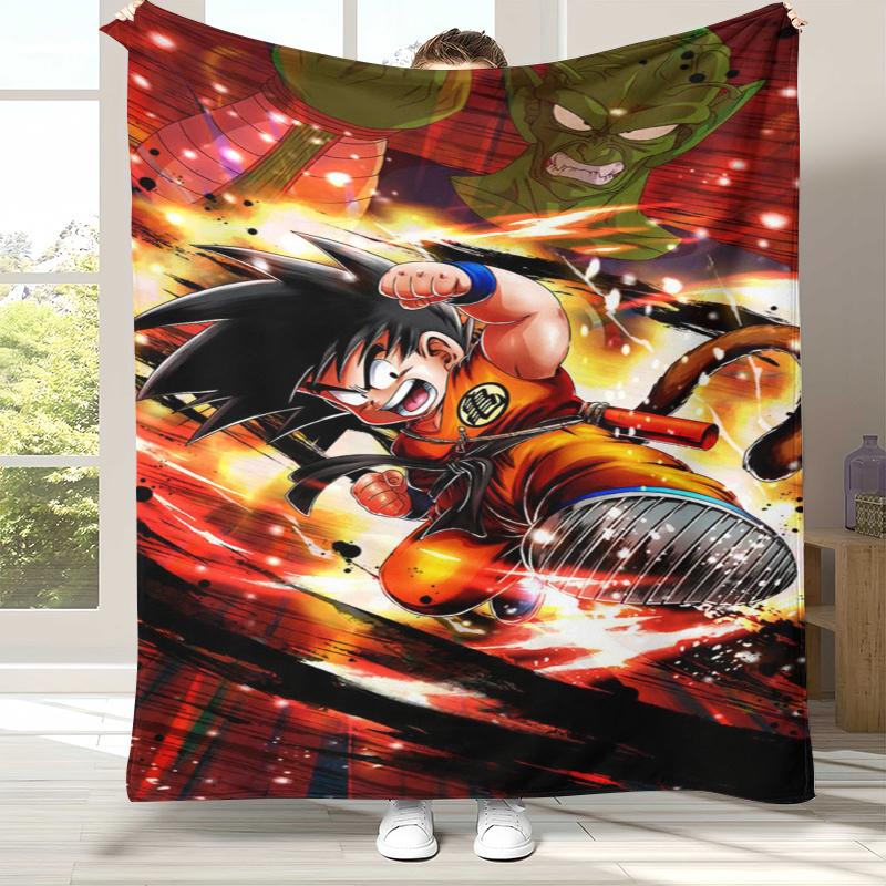 Аниме D-Dragon Ball Игра Мультфильм Фланелевое Одеяло, Ультра Мягкое Теплое Плюшевое Покрывало для Дома Спальни Кровати Дивана Офиса Кемпинга