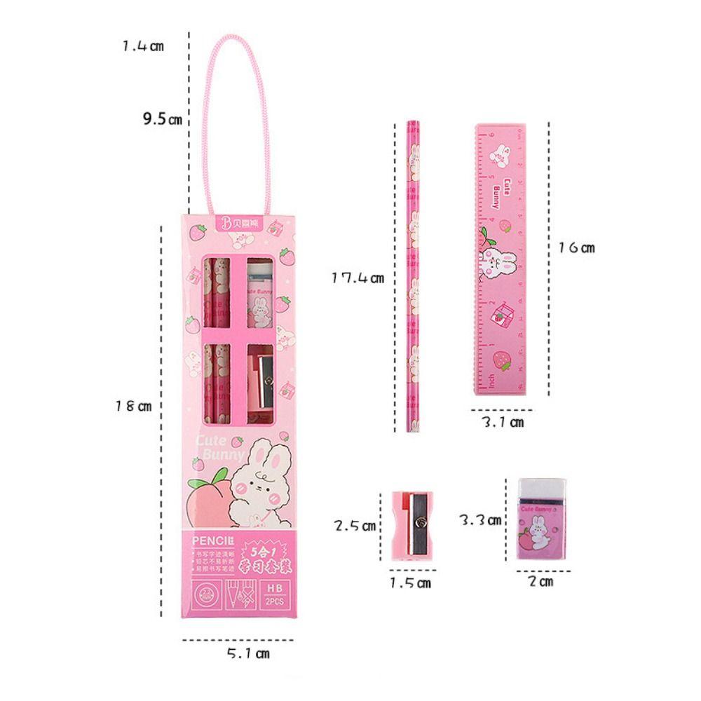 Канцелярские товары Приз Канцелярский набор Милый мультфильм Канцелярские товары Подарочный набор Портативный набор карандашей