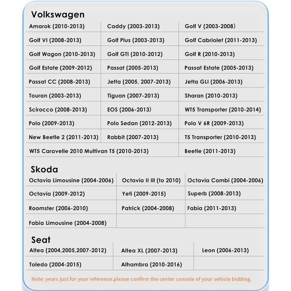 Автомобильный радиоприемник мультимедийный проигрыватель для Volkswagen/Golf/Polo/Tiguan/Passat/b7/b6/SEAT/Leon/Skoda/Octavia 2 Din Android Carplay GPS Автомагнитола 2+64 ГБ