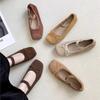 Leather Retro Flat Single Shoes Fashion Single Shoes