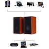 Desktop Computer Mini Speaker USB C Powered Gaming Stereo Wired Speaker Wood Speakers for Home PC Laptop