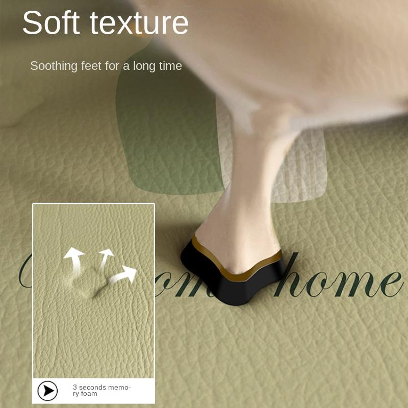 Современный Минималистичный Коврик для Входной Двери Дома Ковер из ПВХ Кожи Маслостойкий и Грязеотталкивающий Кухонный Коврик Большая Площадь Моющийся Коврик для Балкона