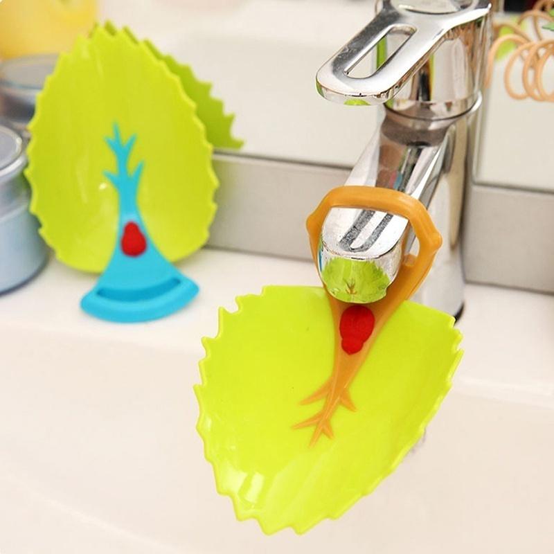 Faucet Extender For Helps Toddler Kids Hand Washing Leaf Style Sink
