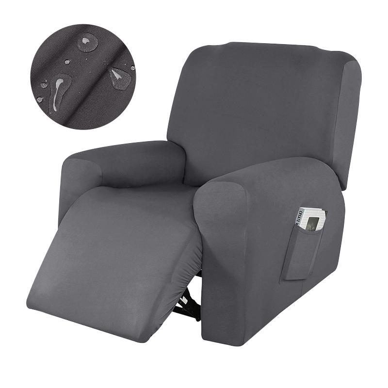 1/2/3/4 Seater Recliner Elastic Sofa Covers Waterproof Stretch Armchair Reclining Sofa Slipcover Relax Chair Covers Adjustable