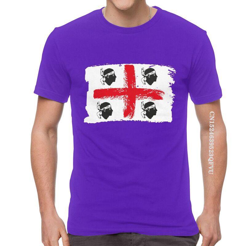 Sardinia Sardegna Flag Italy T Shirts Funny Italian Pride Tshirt Hip Hop T Shirt Men Oversized Tee Harajuku Fast Shipping