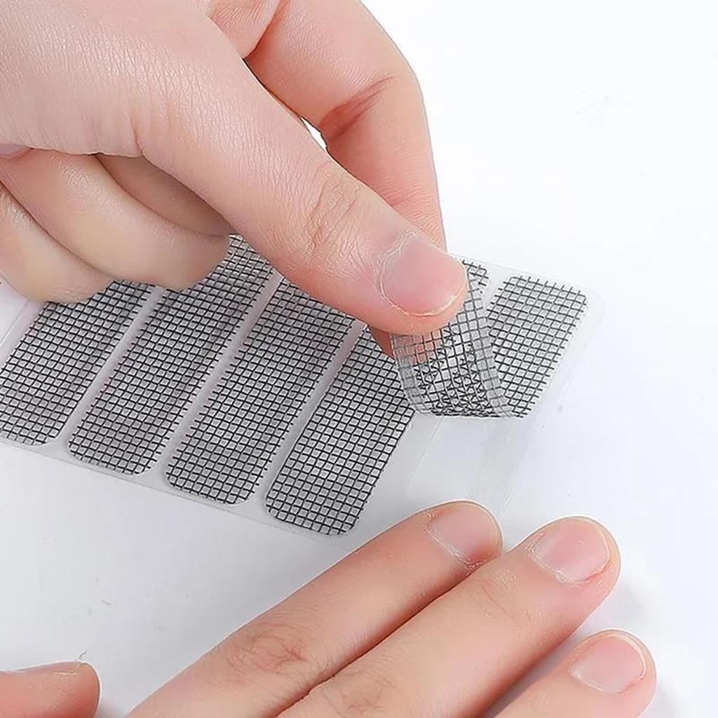 Лента для окон и дверей, водонепроницаемая сетка из стекловолокна, комплект сеток, прочный клей, виниловая заплата для экрана