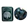 Rune Stones Set Solid Wood Runes with Box Great for Travel Divinations Witchcrafts Woodcut Oracles of Nordic Mythology