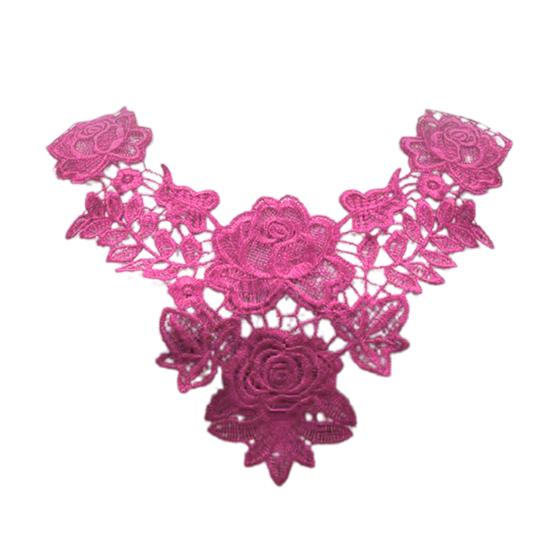 Embroidered Lace Collar for Women Trim Embroidered Applique Neckline Hollow Out Lace Collar