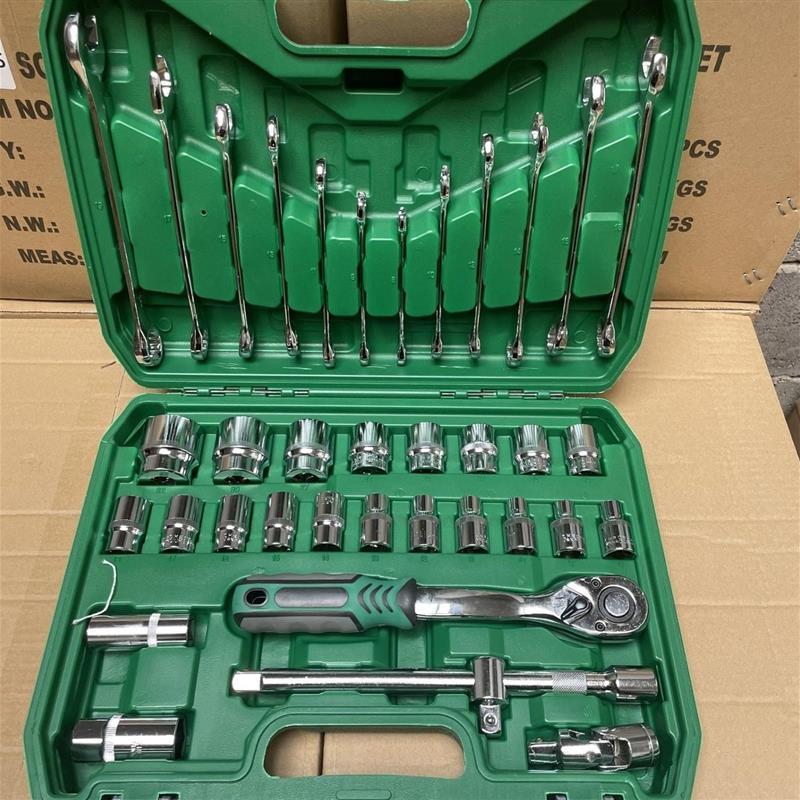 Немецкий многофункциональный набор торцевых головок и трещоток для ремонта автомобилей, 121 предмет