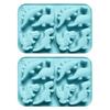 Dinosaur Silicone Mold Ice Cube Tray Flexible Fondant Chocolate Candy Mold Biscuit Cake Candle Soap Mold Easy Release Pastry DIY Tools