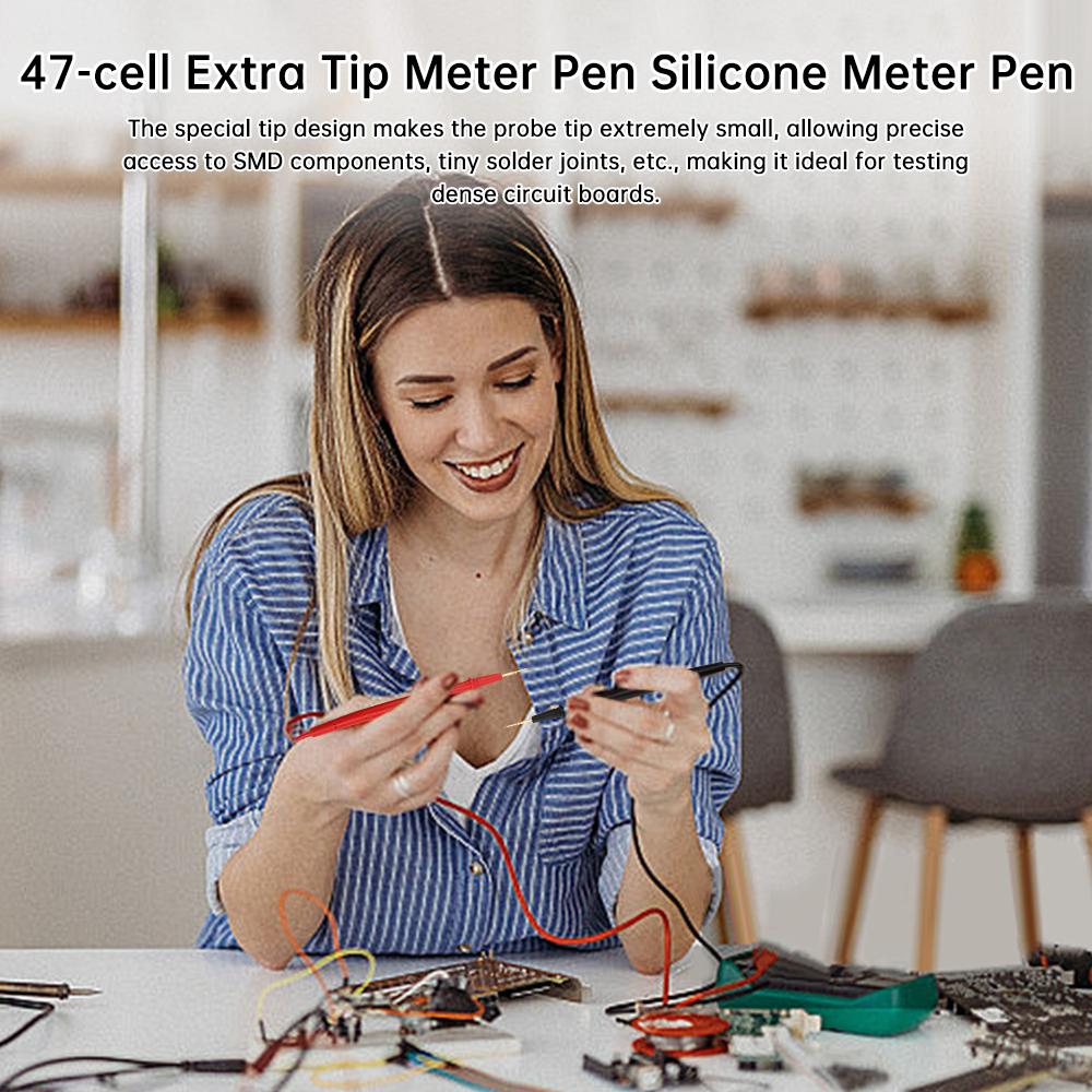 1 Pair Universal Probe Test Leads Pin for Digital Multimeter Needle Tip Meter Multi Meter Tester Lead Probe Wire Pen Cable
