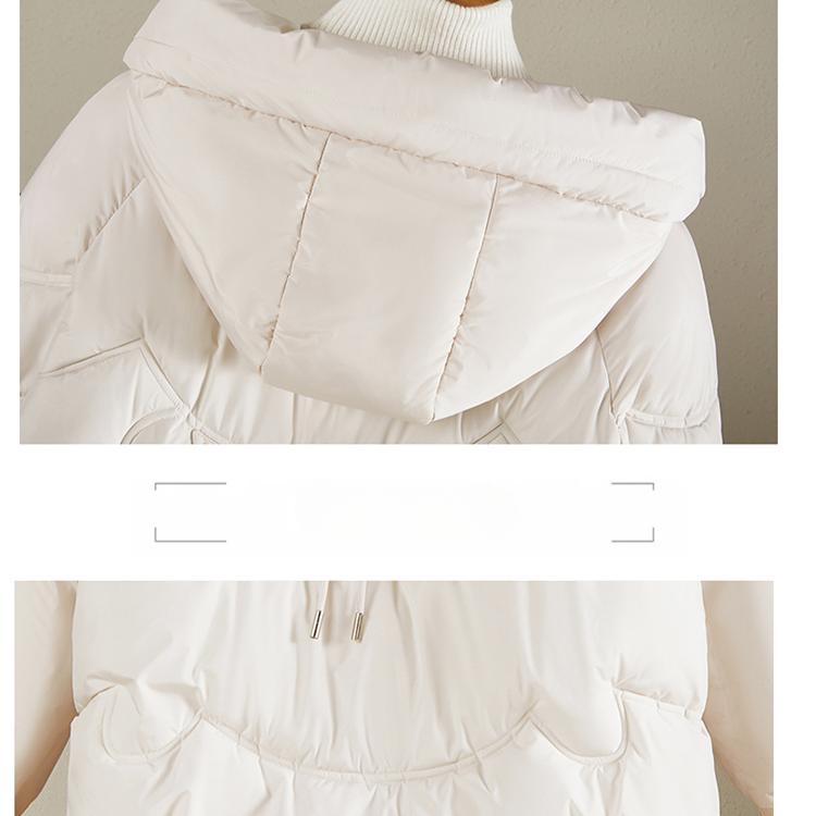 Утолщенное хлопковое пальто для женщин - свободный и уникальный дизайн в стиле «хлеб»