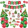 Christmas Party Decoration Aluminum Balloon Santa Claus Christmas Tree Christmas Ornaments Funny Pho