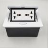 Gold Recessed European Standard Pop-up Desktop Socket for Network and German Power
