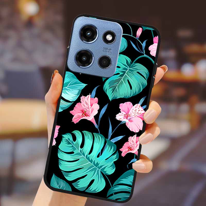 Чехол-бампер для телефона Motorola G 5G 2025, мягкий ТПУ-силикон, задняя крышка, 3D тиснение цветка, корпус для Motorola Moto G 5G, Fundas Coque