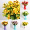 1 Bouquet 28 Heads Dried Artificial Fake Silk Flower Bunch Bouquet Home