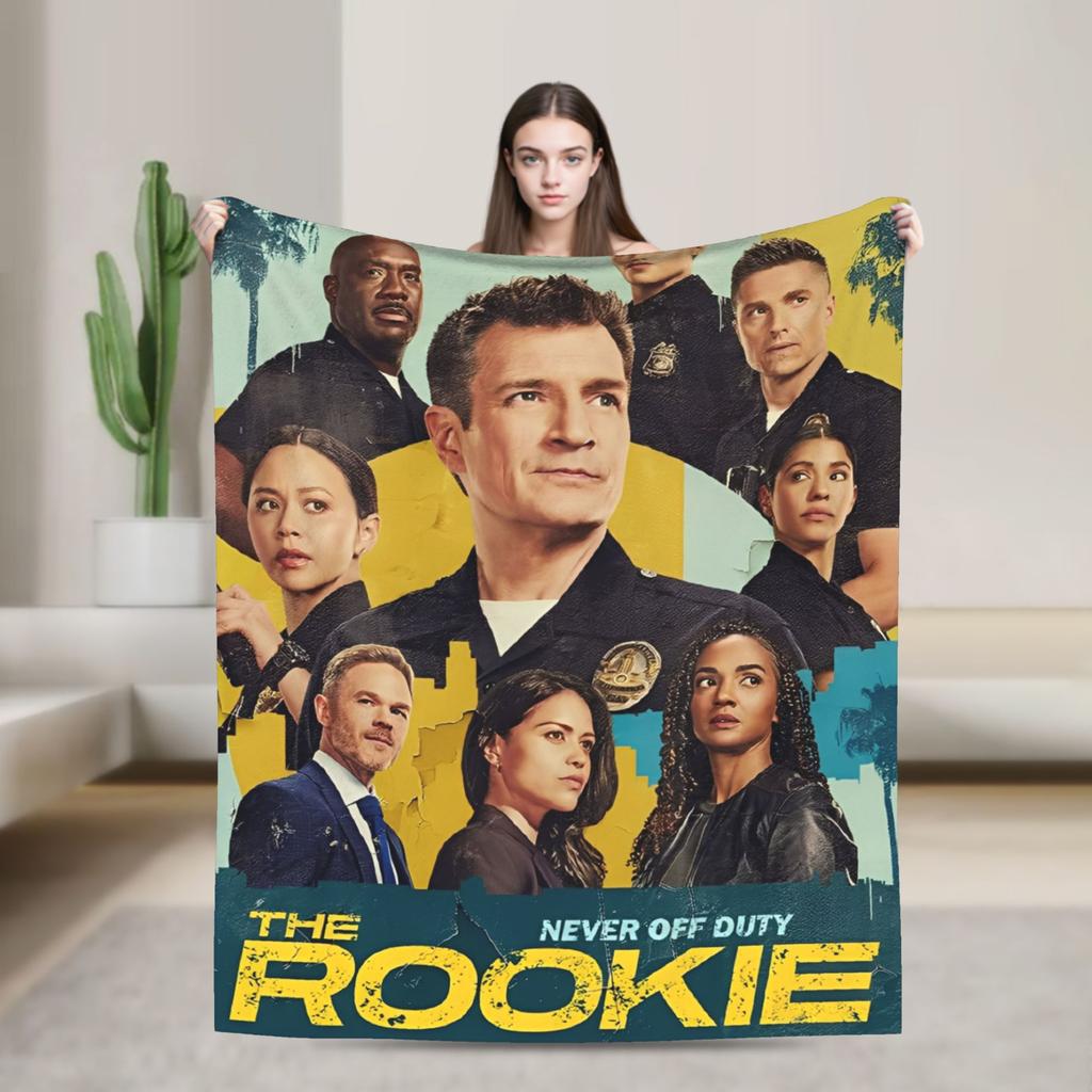 The Rookie TV Show Flannel Blankets Soft Throw Blanket for Living Room Picnic Graphic Bedspread Sofa Bed Cover