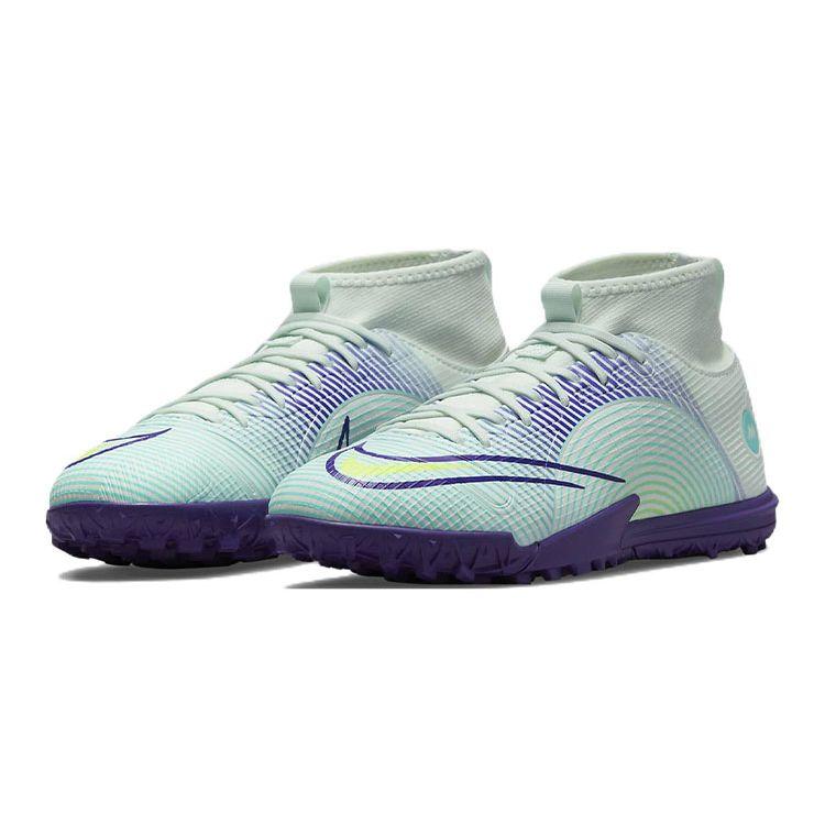 Nike Mercurial Superfly 8 Academy TF GS Dream Speed ​​- Детские кроссовки Barely Green Electro Purple Aurora-Green Volt DN3776-375